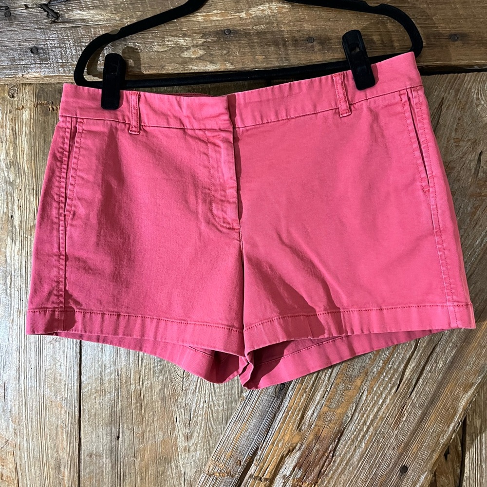 J Crew Old red Chino Stretch Shorts size 12 - Picture 2 of 6